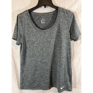 Nike Dri-Fit Women’s Medium Speckled Navy Blue Short Sleeve Shirt